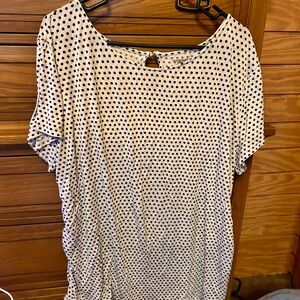 Motherhood Maternity Blouse with Cut Out Relaxed Fit